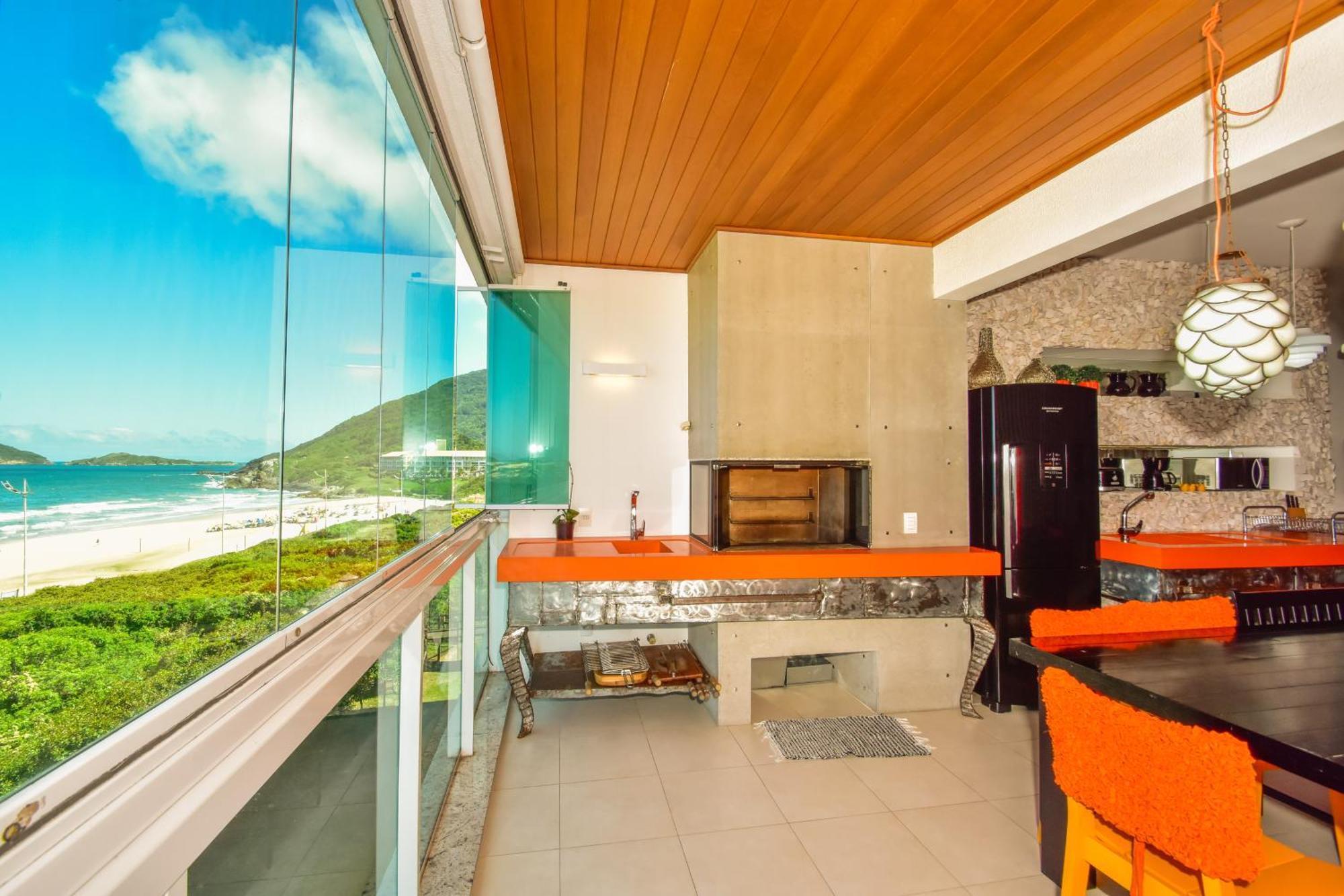 Apartamento Frente Mar Na Praia Do Santinho N880 Florianópolis Exteriör bild