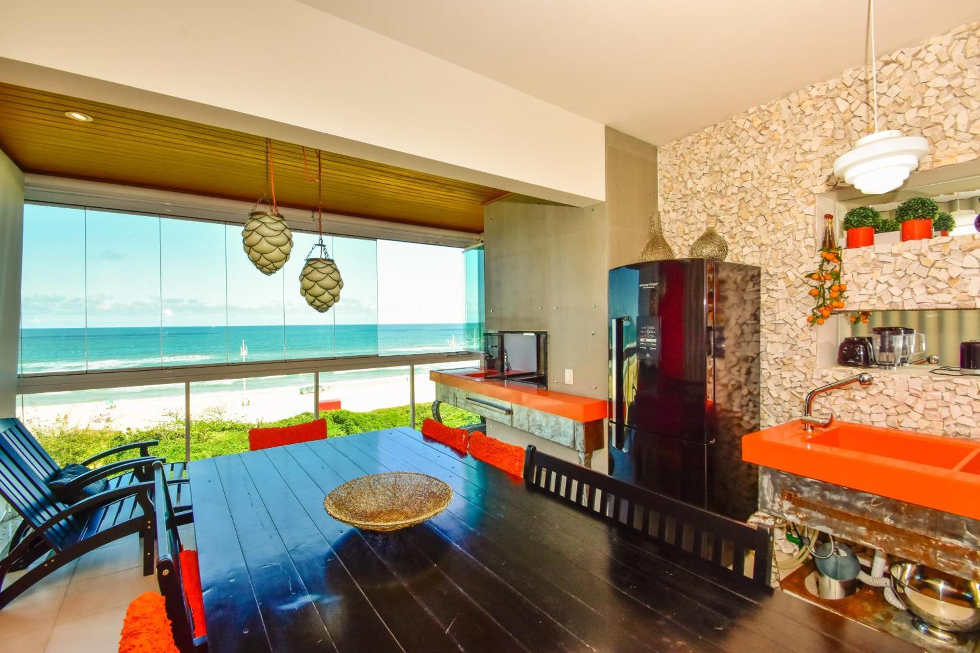 Apartamento Frente Mar Na Praia Do Santinho N880 Florianópolis Exteriör bild